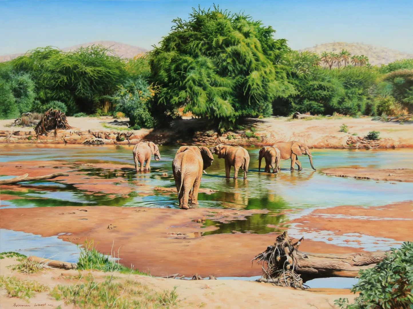 A painting by Norman Ward